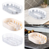 Maxbell Turntable Organization Multipurpose Spice Rack for Cabinet Pantry Countertop White Clear