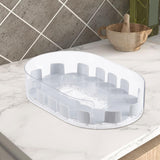 Maxbell Turntable Organization Multipurpose Spice Rack for Cabinet Pantry Countertop White Clear