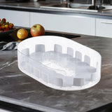 Maxbell Turntable Organization Multipurpose Spice Rack for Cabinet Pantry Countertop White Clear