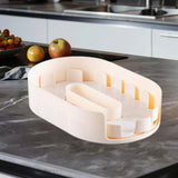 Maxbell Turntable Organization Multipurpose Spice Rack for Cabinet Pantry Countertop White