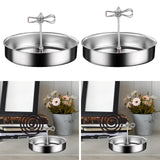 Maxbell Coil Incense Burner Holder Table Household Indoor Stainless Steel Coils Clip Clip Height 6.5CM