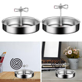 Maxbell Coil Incense Burner Holder Table Household Indoor Stainless Steel Coils Clip Clip Height 6.5CM