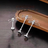 Maxbell Coil Incense Burner Holder Table Household Indoor Stainless Steel Coils Clip Clip Height 6.5CM