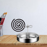 Maxbell Coil Incense Burner Holder Table Household Indoor Stainless Steel Coils Clip Clip Height 10CM