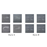 Maxbell 4x Fly Fishing Coaster Fly Design Coaster for Kitchen Coffee Table Party