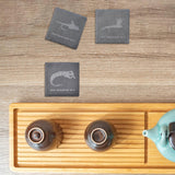 Maxbell 4x Fly Fishing Coaster Fly Design Coaster for Kitchen Coffee Table Party