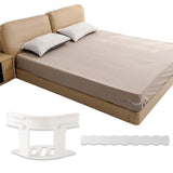 Maxbell 4 Pieces Bed Mattress Sheet Holder with Fixed Strip Accessory Fastening Clip White