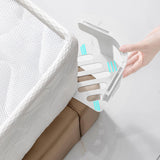 Maxbell 4 Pieces Bed Mattress Sheet Holder with Fixed Strip Accessory Fastening Clip White