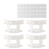 Maxbell 4 Pieces Bed Mattress Sheet Holder with Fixed Strip Accessory Fastening Clip White