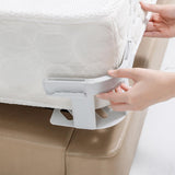 Maxbell 4 Pieces Bed Mattress Sheet Holder with Fixed Strip Accessory Fastening Clip White