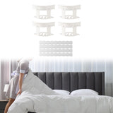 Maxbell 4 Pieces Bed Mattress Sheet Holder with Fixed Strip Accessory Fastening Clip White