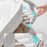 Maxbell 4 Pieces Bed Mattress Sheet Holder with Fixed Strip Accessory Fastening Clip White