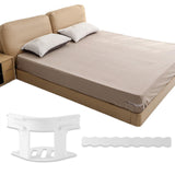 Maxbell 4 Pieces Bed Mattress Sheet Holder with Fixed Strip Accessory Fastening Clip Grey