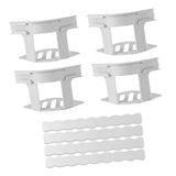 Maxbell 4 Pieces Bed Mattress Sheet Holder with Fixed Strip Accessory Fastening Clip Grey