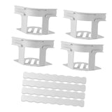 Maxbell 4 Pieces Bed Mattress Sheet Holder with Fixed Strip Accessory Fastening Clip Grey