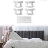 Maxbell 4 Pieces Bed Mattress Sheet Holder with Fixed Strip Accessory Fastening Clip Grey