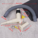 Maxbell 11.8inch Extended Drain Pipe Set Versatile Accessories for Dryers Dishwasher