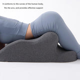 Maxbell Face Down Pillow Lightweight Memory Foam Cushion for Home Living Room Office Dark Gray