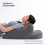 Maxbell Face Down Pillow Lightweight Memory Foam Cushion for Home Living Room Office Dark Gray