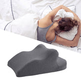 Maxbell Face Down Pillow Lightweight Memory Foam Cushion for Home Living Room Office Dark Gray