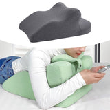 Maxbell Face Down Pillow Lightweight Memory Foam Cushion for Home Living Room Office Dark Gray