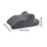 Maxbell Face Down Pillow Lightweight Memory Foam Cushion for Home Living Room Office Dark Gray