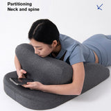 Maxbell Face Down Pillow Lightweight Memory Foam Cushion for Home Living Room Office Dark Gray