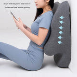 Maxbell Face Down Pillow Lightweight Memory Foam Cushion for Home Living Room Office Dark Gray