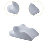 Maxbell Face Down Pillow Lightweight Memory Foam Cushion for Home Living Room Office Light Gray