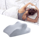 Maxbell Face Down Pillow Lightweight Memory Foam Cushion for Home Living Room Office Light Gray