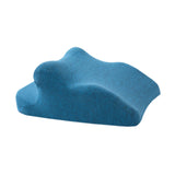 Maxbell Face Down Pillow Lightweight Memory Foam Cushion for Home Living Room Office Blue
