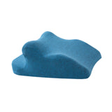 Maxbell Face Down Pillow Lightweight Memory Foam Cushion for Home Living Room Office Blue