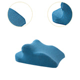 Maxbell Face Down Pillow Lightweight Memory Foam Cushion for Home Living Room Office Blue