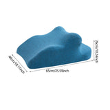 Maxbell Face Down Pillow Lightweight Memory Foam Cushion for Home Living Room Office Blue