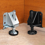 Maxbell 4Pcs Adjustable Furniture Leveling Feet Sturdy Easily Install with Lock Nuts Silvery