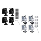 Maxbell 4Pcs Adjustable Furniture Leveling Feet Sturdy Easily Install with Lock Nuts Silvery