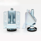 Maxbell 4Pcs Adjustable Furniture Leveling Feet Sturdy Easily Install with Lock Nuts Silvery