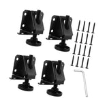 Maxbell 4Pcs Adjustable Furniture Leveling Feet Sturdy Easily Install with Lock Nuts Black