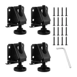Maxbell 4Pcs Adjustable Furniture Leveling Feet Sturdy Easily Install with Lock Nuts Black
