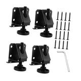Maxbell 4Pcs Adjustable Furniture Leveling Feet Sturdy Easily Install with Lock Nuts Black
