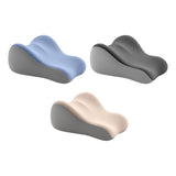 Maxbell Back Pillow for Bed Memory Foam Zip Close Leg Elevate Pillow for Home Dorm Blue