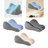 Maxbell Back Pillow for Bed Memory Foam Zip Close Leg Elevate Pillow for Home Dorm Blue