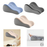 Maxbell Back Pillow for Bed Memory Foam Zip Close Leg Elevate Pillow for Home Dorm Blue