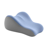 Maxbell Back Pillow for Bed Memory Foam Zip Close Leg Elevate Pillow for Home Dorm Blue