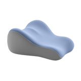 Maxbell Back Pillow for Bed Memory Foam Zip Close Leg Elevate Pillow for Home Dorm Blue