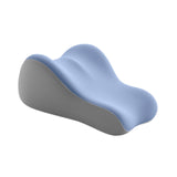 Maxbell Back Pillow for Bed Memory Foam Zip Close Leg Elevate Pillow for Home Dorm Blue