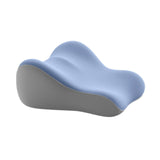 Maxbell Back Pillow for Bed Memory Foam Zip Close Leg Elevate Pillow for Home Dorm Blue