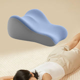 Maxbell Back Pillow for Bed Memory Foam Zip Close Leg Elevate Pillow for Home Dorm Blue