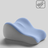 Maxbell Back Pillow for Bed Memory Foam Zip Close Leg Elevate Pillow for Home Dorm Blue