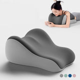 Maxbell Back Pillow for Bed Memory Foam Zip Close Leg Elevate Pillow for Home Dorm Gray